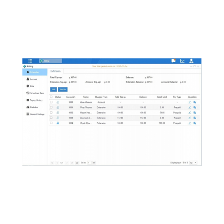 Модуль Billing для S50